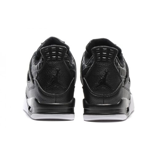 Кроссовки Nike Air Jordan 4 Retro Black/White - фото 6