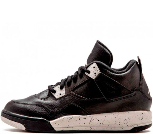 Кроссовки Nike Air Jordan 4 Retro Black/Black/White - фото 1