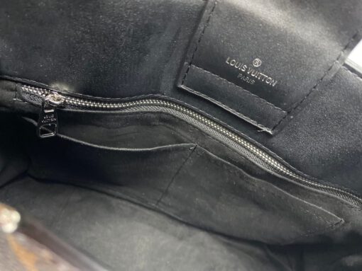 Женская сумка из канвы Louis Vuitton коричневая с рисунком 34/24/13 см - фото 2