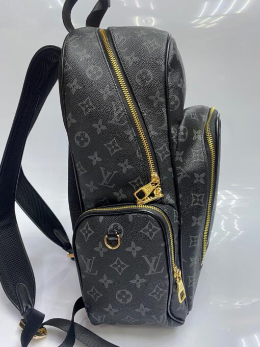 Рюкзак из канвы Louis Vuitton черный 40/28 см - фото 3