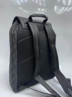 Рюкзак Christian Dior черный с кожаными вставками 42/30 см