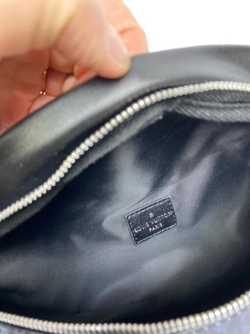Поясная сумка Louis Vuitton из канвы Monogram черно-серая 46/19 - фото 2