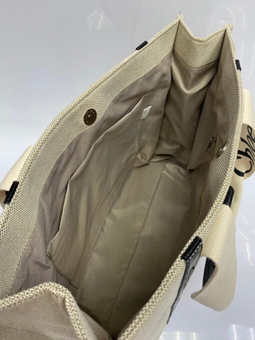 Женская сумка Chloe бежевая 44/33/13 коллекция 2021-2022 - фото 2