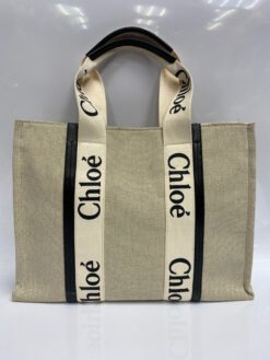 Женская сумка Chloe бежевая 44/33/13 коллекция 2021-2022