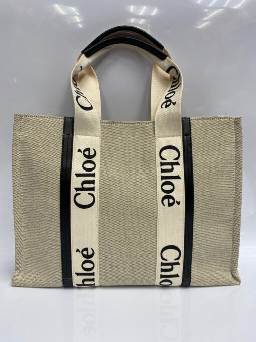 Женская сумка Chloe бежевая 44/33/13 коллекция 2021-2022 - фото 1