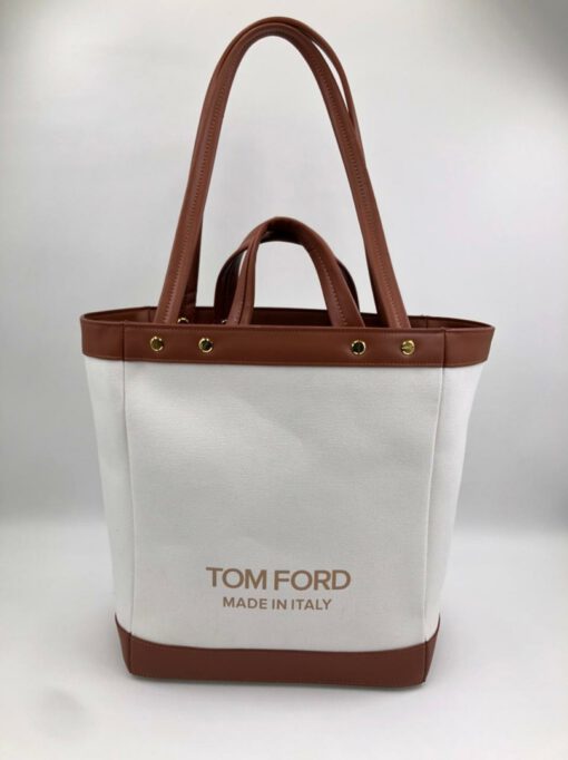 Женская сумка-тоут Tom Ford 76020 белая 32/31/28 см - фото 1