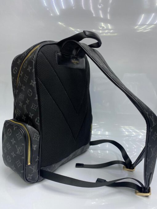 Рюкзак из канвы Louis Vuitton черный 40/28 см - фото 6