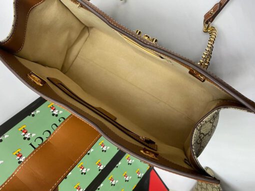 Женская сумка-тоут Gucci из канвы в комплекте кошелек 35/23/14,5 см A79742 - фото 6