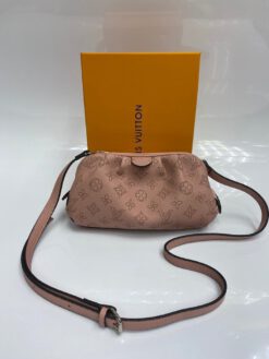 Женский кожаный клатч Louis Vuitton розовый 25/15 см - фото 2