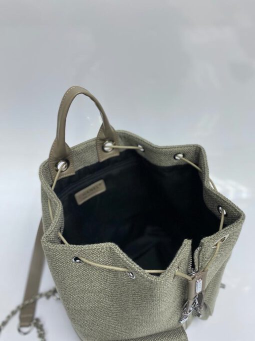 Рюкзак Charlie Chanel тканевый серый 27/28/20 см - фото 2