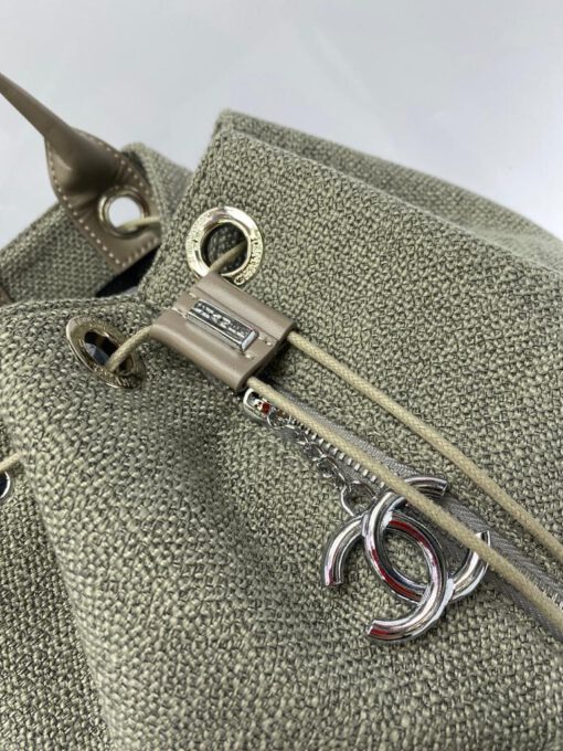 Рюкзак Charlie Chanel тканевый серый 27/28/20 см - фото 4
