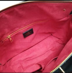 Женская сумка кожаная Louis Vuitton черная 30/25/13 см