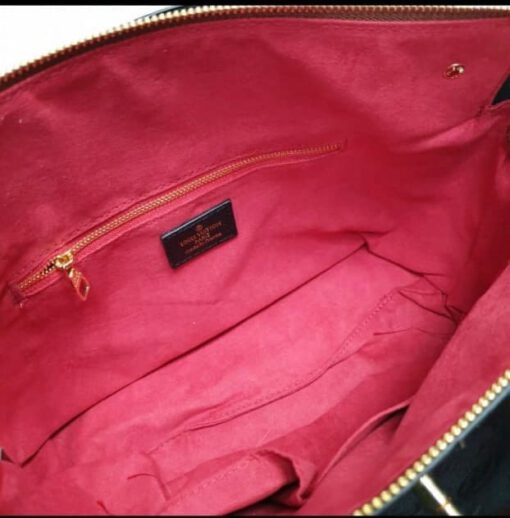 Женская сумка кожаная Louis Vuitton черная 30/25/13 см - фото 2