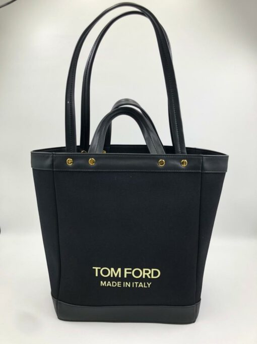 Женская сумка-тоут Tom Ford 76066 черная 32/31/28 см - фото 2