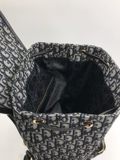 Рюкзак Christian Dior из текстиля с рисунком-монограммой 34/30 см - фото 3