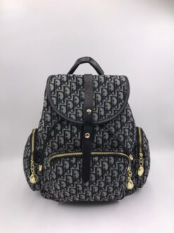 Рюкзак Christian Dior из текстиля с рисунком-монограммой 34/30 см