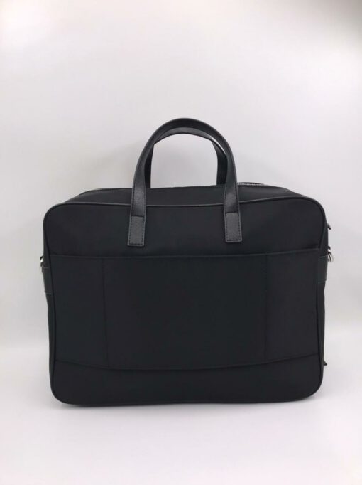 Мужская сумка-портфель для документов  Prada черная 38/29 см - фото 4