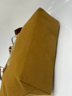 Женская сумка-шоппер Celine 41/30/14 см тканевая горчичная