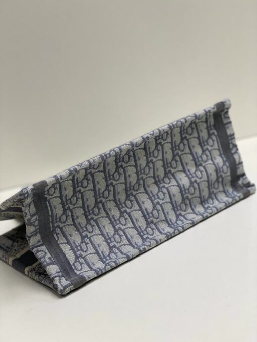 Женская сумка-шоппер Dior тканевая с рисунком-монограммой 27/19/10 см A83250 - фото 4
