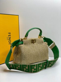 Женская сумка Fendi 87190 с тканым ажурным эффектом 23/17/11 см