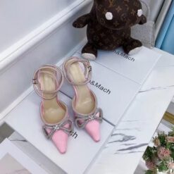 Туфли-босоножки женские Mach & Mach розовые премиум-люкс коллекция 2021-2022