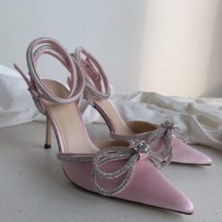 Туфли-босоножки женские Mach & Mach премиум-люкс розовые - фото 6