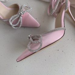 Туфли-босоножки женские Mach & Mach премиум-люкс розовые