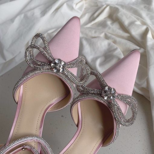 Туфли-босоножки женские Mach & Mach премиум-люкс розовые - фото 6
