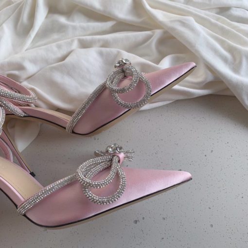 Туфли-босоножки женские Mach & Mach премиум-люкс розовые - фото 5