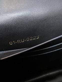 Женская сумка Dior Caro со стёжкой чёрная большого формата 28/17/9 см