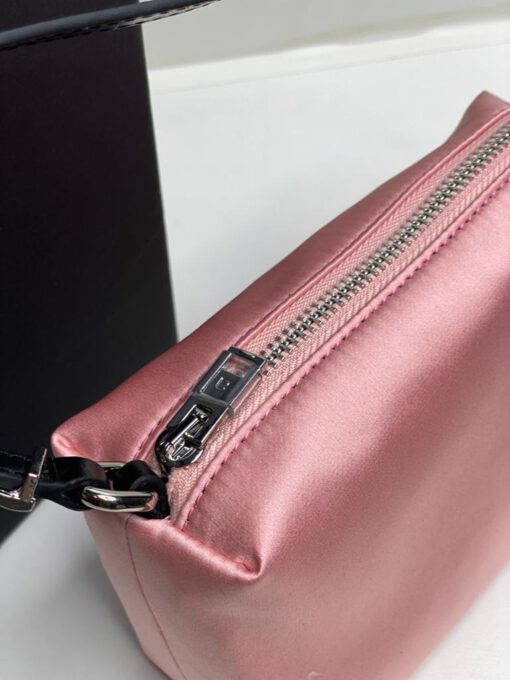 Женская сумка-клатч Alexander Wang тканевая розовая 17/10/6 см - фото 5