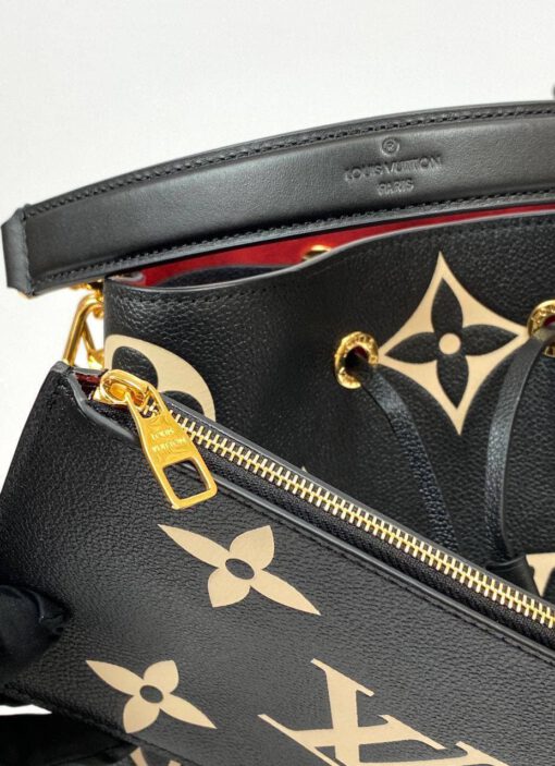 Женская сумка Louis Vuitton NeoNoe Premium 25-25/17 см чёрная с кошельком - фото 3