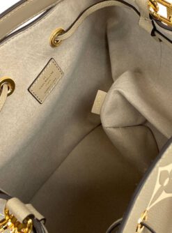 Женская сумка Louis Vuitton NeoNoe Premium 25-25/17 см бежевая с кошельком