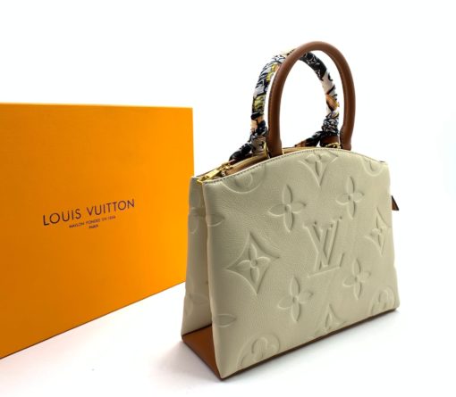 Женская сумка Louis Vuitton 30/23 см бежевая - фото 3