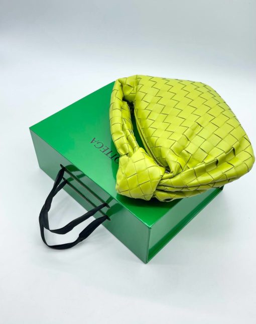 Женская кожаная сумка Bottega Veneta Mini Jodie 29/15 см Grn-Yel - фото 7