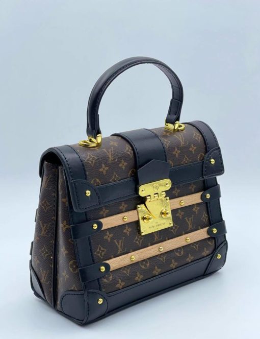 Женская сумка Louis Vuitton из канвы 21/16/11 см коричневая - фото 1