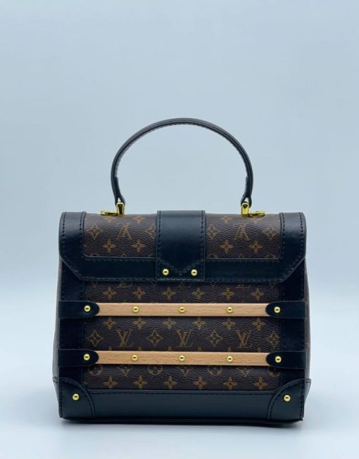 Женская сумка Louis Vuitton из канвы 21/16/11 см коричневая - фото 3