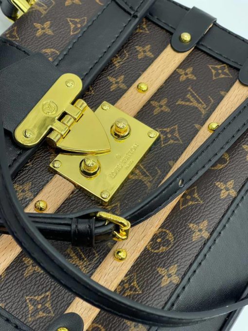Женская сумка Louis Vuitton из канвы 21/16/11 см коричневая - фото 6