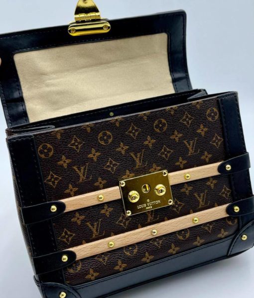 Женская сумка Louis Vuitton из канвы 21/16/11 см коричневая - фото 7