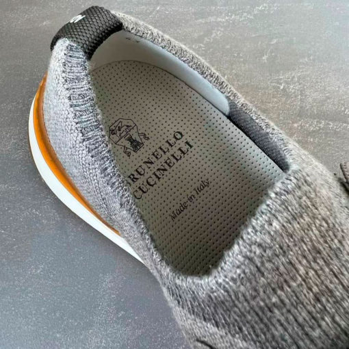 Мужские кроссовки Brunello Cucinelli MZUKIS0250 L.Grey - фото 6