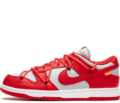 Кроссовки Nike Air Force 1 SB Dunk Low Off-White Red - фото 4
