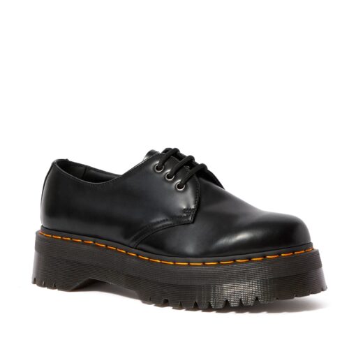 Туфли Dr Martens 1461 Quad Platform Leather Shoes 25567001 черные - фото 1