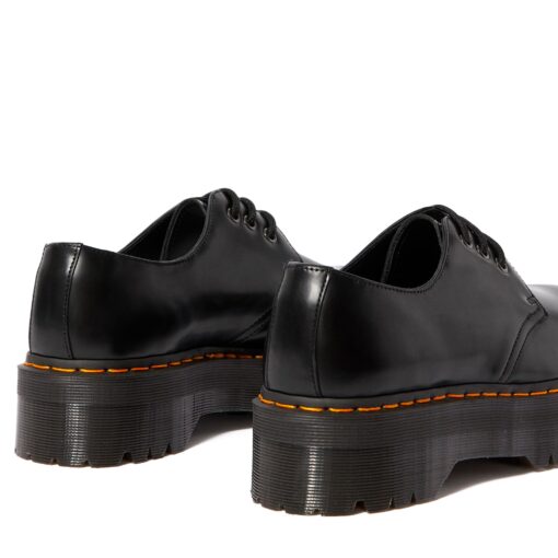 Туфли Dr Martens 1461 Quad Platform Leather Shoes 25567001 черные - фото 4