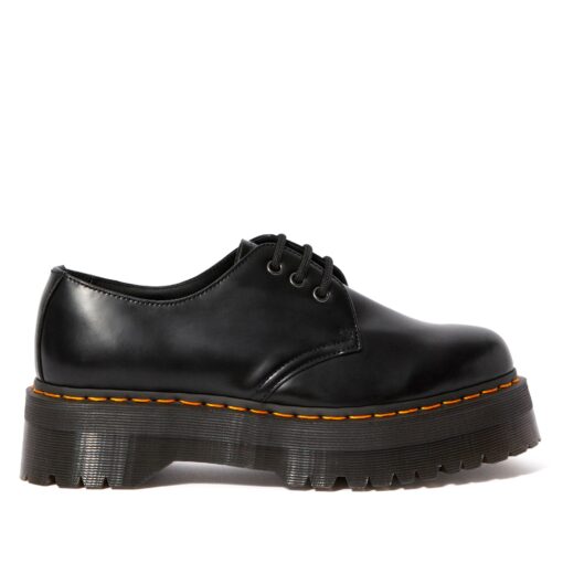 Туфли Dr Martens 1461 Quad Platform Leather Shoes 25567001 черные - фото 3