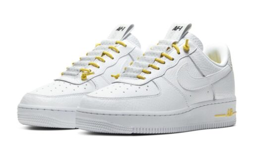 Кроссовки Nike Air Force 1 White Yellow - фото 2