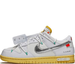 Кроссовки Nike Air Force 1 SB Dunk Low Off-White White - фото 7