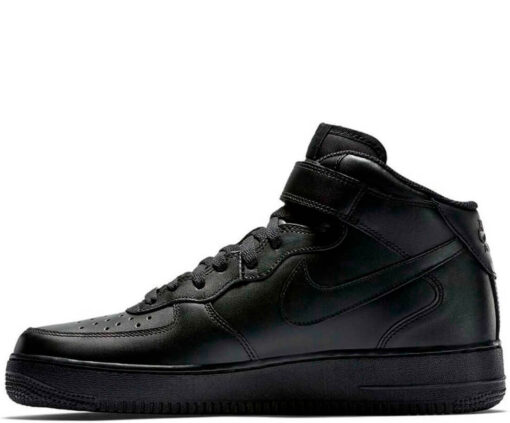 Кроссовки Nike Air Force 1 Mid High All Black - фото 1