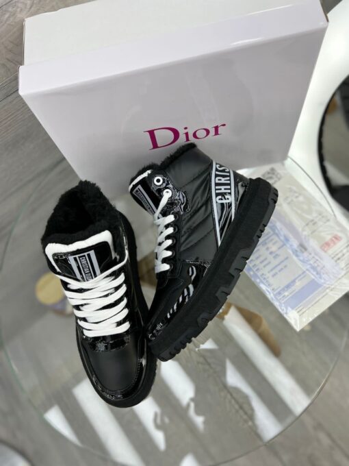 Кроссовки Dior D-Player Fur Black - фото 2