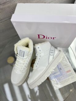 Кроссовки Dior D-Player Fur White