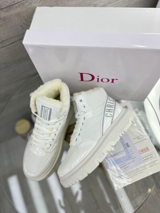 Кроссовки Dior D-Player Fur White - фото 2